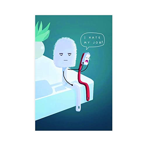 Leinwand-Poster "I Hate My Job", Wandkunst, Dekoration, Bild, Gemälde für Wohnzimmer, Schlafzimmer, Dekoration, Rahmen-Stil, 30 x 45 cm Leinwand-Poster "I Hate My Job", Wandkunst, Dekoration, Bild, Gemälde für Wohnzimmer, Schlafzimmer, Dekoration, Rahmen-Stil, 30 x 45 cm von MOIT