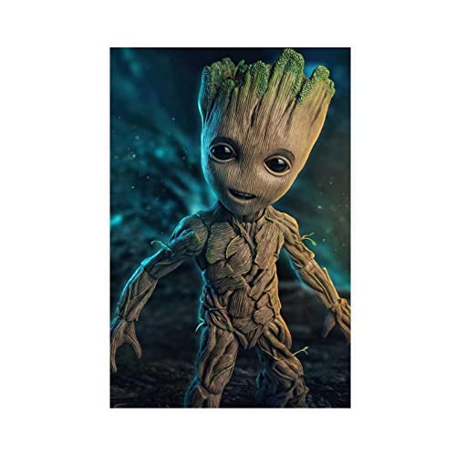 MOIT Baby Groot 2 Leinwand-Poster, Schlafzimmer, Dekoration, Sport, Landschaft, Büro, Raumdekoration, Geschenk, ohne Rahmen, 30 x 45 cm MOIT Baby Groot 2 Leinwand-Poster, Schlafzimmer, Dekoration, Sport, Landschaft, Büro, Raumdekoration, Geschenk, ohne Rahmen, 30 x 45 cm von MOIT