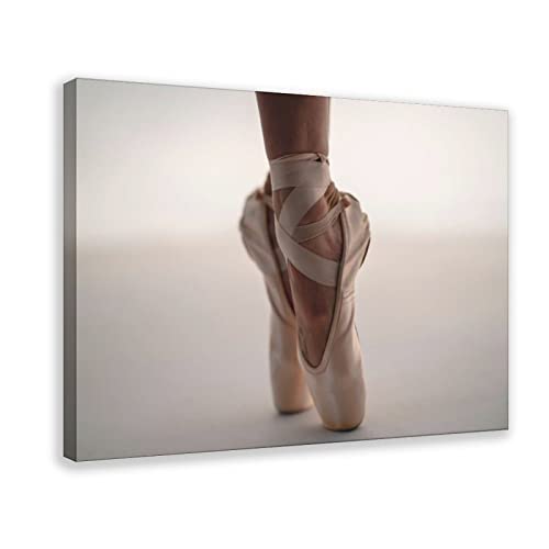 MOIT Ballettschuhe Leinwand Poster Schlafzimmer Dekor Sport Landschaft Büro Zimmer Dekor Geschenk Rahmen Stil 50 x 75 cm von MOIT