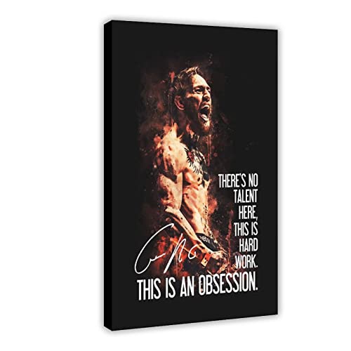 MOIT Fighter Conor McGregor 11 Leinwand-Poster, Schlafzimmer, Dekoration, Sport, Landschaft, Büro, Raumdekoration, Geschenkrahmen-Stil, 60 x 90 cm von MOIT