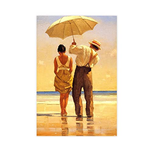 MOIT Jack Vettriano Art 26 Leinwand-Poster, Wandkunst, Dekoration, Bild, Gemälde für Wohnzimmer, Schlafzimmer, Dekoration, Rahmen-Stil, 50 x 75 cm von MOIT