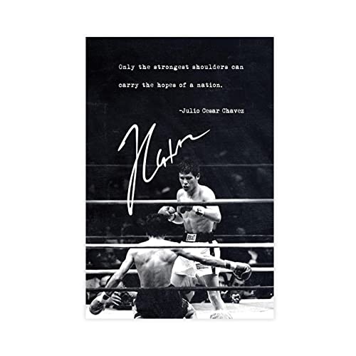 MOIT Julio Cesar Chavez Boxing Leinwand Poster Schlafzimmer Dekor Sport Landschaft Büro Zimmer Dekor Geschenk ohne Rahmen Stil 30 x 45 cm von MOIT