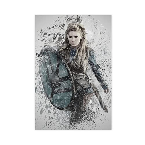 MOIT Lagertha (Wikinger) Leinwand-Poster, Schlafzimmer, Dekoration, Sport, Landschaft, Büro, Raumdekoration, Geschenk, ohne Rahmen, 30 x 45 cm von MOIT