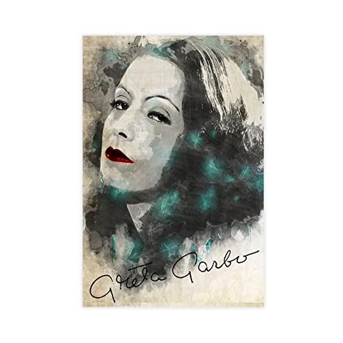 MOIT Schauspielerin Greta Garbo Leinwand-Poster, Wandkunst, Dekoration, Bild, Gemälde für Wohnzimmer, Schlafzimmer, Dekoration, ohne Rahmen, 40 x 60 cm MOIT Schauspielerin Greta Garbo Leinwand-Poster, Wandkunst, Dekoration, Bild, Gemälde für Wohnzimmer, Schlafzimmer, Dekoration, ohne Rahmen, 40 x 60 cm von MOIT