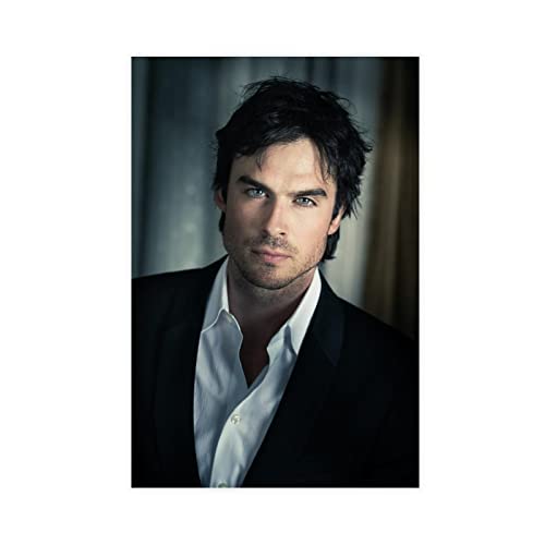 Schauspieler Ian Joseph Somerhalder 8 Leinwand-Poster, Wandkunst, Dekoration, Bild für Wohnzimmer, Schlafzimmer, Dekoration, Rahmen-Stil, 30 x 45 cm von MOIT