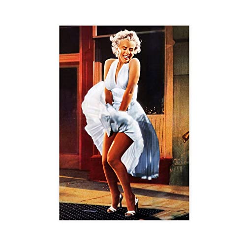 Schauspielerin Marilyn Monroe Leinwand-Poster, Schlafzimmer-Dekoration, Sport-Landschaft, Büro, Raumdekoration, Geschenk, ohne Rahmen, 40 x 60 cm von MOIT