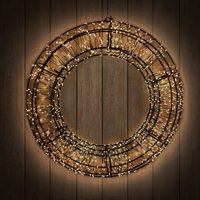 2400 LED Kranz 58cm-MLK166 von MOJAWO