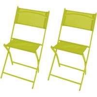 2er Klappstuhl Gartenstuhl Campingstuhl Limegrün -MGM6000L-Stuhl-Lime-2er von MOJAWO