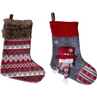 Mojawo - 2er Set Weihnachts-Socken mit Applikation-M290588-2er-Schneemann von MOJAWO