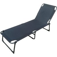 3-Bein Gartenliege schwarz L188xB57xH30cm-MMC37201S von MOJAWO