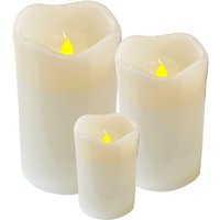 3'er Set led Echtwachskerze 12,5x7,5cm, 9x7,5cm und 5 x 6,5 cm-MYW52745-46-47 3'er Set led Echtwachskerze 12,5x7,5cm, 9x7,5cm und 5 x 6,5 cm-MYW52745-46-47 von MOJAWO