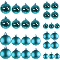 30tlg. Weihnachtskugeln pertol ø 4/5/6/7cm-DYW99830-Petrol von MOJAWO
