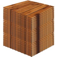 33 Stück Akazien Holzfliese-MAF1000-33 von MOJAWO