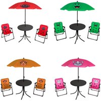 4-teiliges Kinder Campingmöbel Set-DKCS1003-gruen-var von MOJAWO