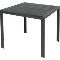 Mojawo - Alu Polywood Gartentisch anthrazit/grau 90x90x74cm-M691915 von MOJAWO