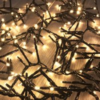 Mojawo - Cluster-Lichterkette 700 LEDs Innen und Außen warmweiß-DLK055C von MOJAWO