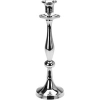 Dekorativer Kerzenleuchter silberfarben 27cm-A04426720 von MOJAWO