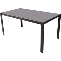 Mojawo - Gartentisch black tempered Glas 160x90cm-MMC330865 Mojawo - Gartentisch black tempered Glas 160x90cm-MMC330865 von MOJAWO