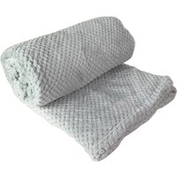 Hochwertige Jacquard Flanell Kuscheldecke 155x200cm Grau-M942920-Grau von MOJAWO