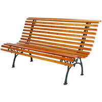 Holz-Metall Bank Tivoli natur hell L. 150 x B. 70 x H. 81cm-MMC4414 von MOJAWO