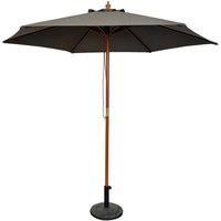 Holz Sonnenschirm Ø3xH2,50m-MMC2081-grau Holz Sonnenschirm Ø3xH2,50m-MMC2081-grau von MOJAWO