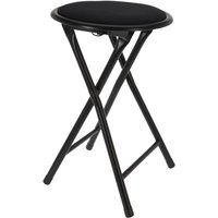 Küchen Klapphocker 30cm mit Samtpolster-YK1200700-schwarz von MOJAWO