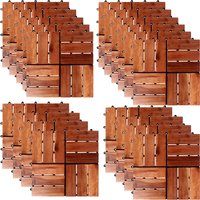 33 Stück Akazien Holzfliese Schachbrettmuster-MAF1002-33-Neu von MOJAWO