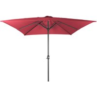 Mojawo - Alu Sonnenschirm 3m x 3m viereckig-MMC2354-rot von MOJAWO