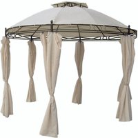 Mojawo - Pavillon rund Beige Ø350cm-MMC3601 von MOJAWO