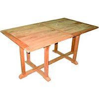 Mojawo - Teakholz Tisch rechteckig ausziehbar 210/160x90cm-MT21 von MOJAWO