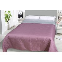 Uni Tagesdecke Steppddecke 240x220cm -M943958-rosa/grau von MOJAWO