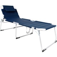 Mojawo - xxl Alu Gartenliege gepolstert L200xB70cm-MMC4400DB-var von MOJAWO