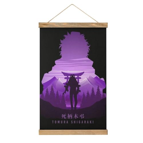 MOJDI Scroll Tomura Shigaraki Hangers Poster DIY Wand Stoff Dekor Hängende Gemälde Rahmen Kit Halter Für Wohnzimmer von MOJDI