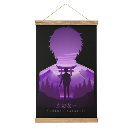 MOJDI Scroll Yuuichi Tomodachi Game Hangers Poster DIY Wand Stoff Dekor Hängende Gemälde Rahmen Kit Halter Für Wohnzimmer von MOJDI