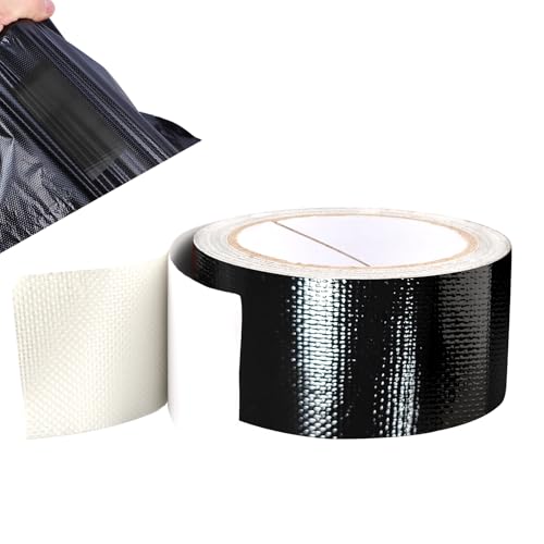 Zelt Reparaturset Schwarz, 5CM x 10M Planen Reparaturband Schwarz, LKW-Plane Reparatur Spezialband, Wasserdicht, Markisen Reparatur Klebeband für LKW Abdeckplane, Markise, Schlauchboot Zelt Reparaturset Schwarz, 5CM x 10M Planen Reparaturband Schwarz, LKW-Plane Reparatur Spezialband, Wasserdicht, Markisen Reparatur Klebeband für LKW Abdeckplane, Markise, Schlauchboot von MOKIDO
