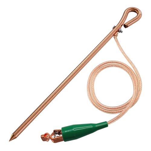 Tragbarer Erdungsstab mit 1,2 m langem flexiblem Verbindungsdraht mit Kupfer-Clip Tragbarer Erdungsstab mit 1,2 m langem flexiblem Verbindungsdraht mit Kupfer-Clip von MOKIKUBA