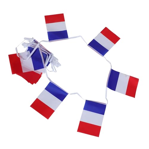 1 Satz Französisches Flaggenbanner Mini Flaggen für Partydekoration Wiederverwendbar für Garten Veranstaltungen und Feiern Leicht Anzubringen aus Strapazierfähigem 1 Satz Französisches Flaggenbanner Mini Flaggen für Partydekoration Wiederverwendbar für Garten Veranstaltungen und Feiern Leicht Anzubringen aus Strapazierfähigem von MOKKHNB