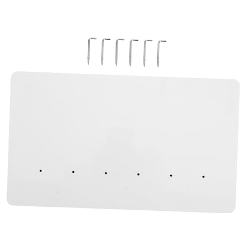 MOKKHNB Hängende Ornamenttafel Weiß Mit Löchern Für DIY Schlüssel Und Kleidungsaufbewahrung Wärmeübertragungstechnologie Sublimationsfolie von MOKKHNB