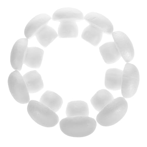 MOKKHNB 10stücke Pilzmöbel Dekoration Unvollendete Pilz-Modell-Requisite Blanke Künstliche Schaumstoff-pflanzenformen Unbemalte Pilzfigur Für DIY-kunstprojekte Blumenarrangements von MOKKHNB