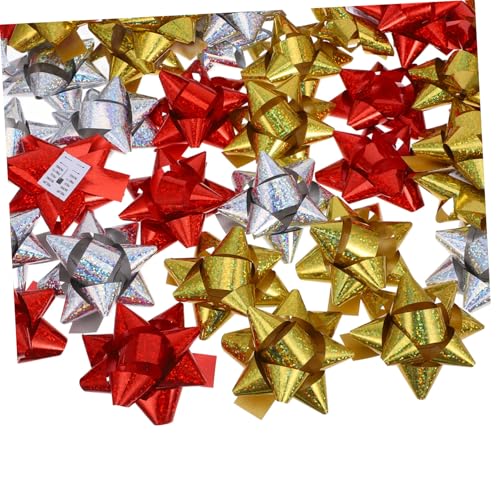 MOKKHNB 100Stücke Selbstklebende Geschenkschleifen mit Reflektierenden Pull Bows Gemischte Farben für Weihnachten Geburtstage und Feste Hochwertige MOKKHNB 100Stücke Selbstklebende Geschenkschleifen mit Reflektierenden Pull Bows Gemischte Farben für Weihnachten Geburtstage und Feste Hochwertige von MOKKHNB