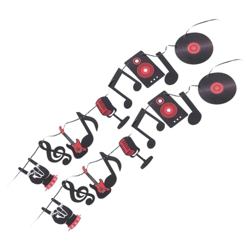 MOKKHNB 2 Sätze Rockmusik Banner Dekorationsbanner für Rock Roll Partys Musikerfeiern Geburtstagsfeste Veranstaltungen Stabile Kartonqualität mit Musiknoten Motiven MOKKHNB 2 Sätze Rockmusik Banner Dekorationsbanner für Rock Roll Partys Musikerfeiern Geburtstagsfeste Veranstaltungen Stabile Kartonqualität mit Musiknoten Motiven von MOKKHNB