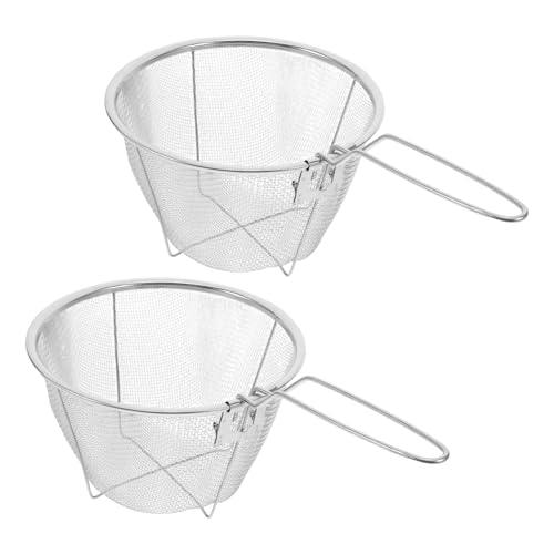 MOKKHNB 2 Stück Feines Sieb mit Griff Multifunktionale Fritteuse für Kochen und Servieren für Küche Cafés und Restaurants Material MOKKHNB 2 Stück Feines Sieb mit Griff Multifunktionale Fritteuse für Kochen und Servieren für Küche Cafés und Restaurants Material von MOKKHNB