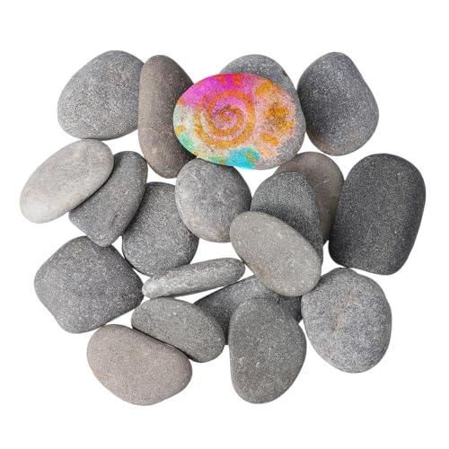 MOKKHNB 20Stücke Glatte Kieselsteine zum Malen Natürliche DIY Bastelsteine für Kreative Kunstprojekte für Garten und Tischdekoration MOKKHNB 20Stücke Glatte Kieselsteine zum Malen Natürliche DIY Bastelsteine für Kreative Kunstprojekte für Garten und Tischdekoration von MOKKHNB