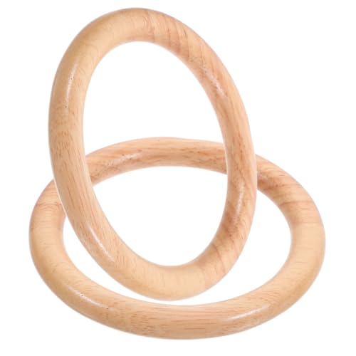 MOKKHNB 2Stücke Holzgriffe Runde Unbehandelte Holzringe für DIY Strandtasche und Häkelhandtasche Praktisch und Vielseitig für Modebewusste MOKKHNB 2Stücke Holzgriffe Runde Unbehandelte Holzringe für DIY Strandtasche und Häkelhandtasche Praktisch und Vielseitig für Modebewusste von MOKKHNB