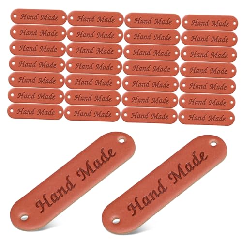 MOKKHNB 30 Stück PU Etiketten mit Löchern Handgeprägte Tags für Strick und Häkelprojekte Dekoration für Bekleidung und Accessoires Zubehör für Handarbeiten und MOKKHNB 30 Stück PU Etiketten mit Löchern Handgeprägte Tags für Strick und Häkelprojekte Dekoration für Bekleidung und Accessoires Zubehör für Handarbeiten und von MOKKHNB