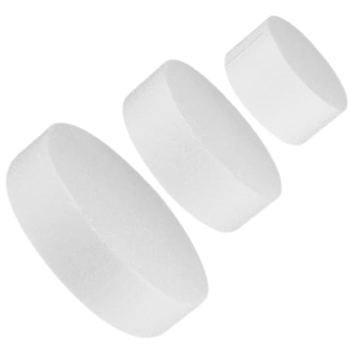 MOKKHNB 3Stücke Teiliges Schaumkuchen Modell Dummy für Hochzeitstorten Wiederverwendbar für Dekoration und DIY Projekte für Feiern und Anlässe von MOKKHNB