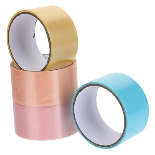 MOKKHNB 4 Rollen Bunte Selbstklebende Fidget Tapes Umweltfreundlich Sanft Klebend Stresslinderndes DIY Dekorations Entspannungsspielzeug Geeignet für Erwachsene von MOKKHNB