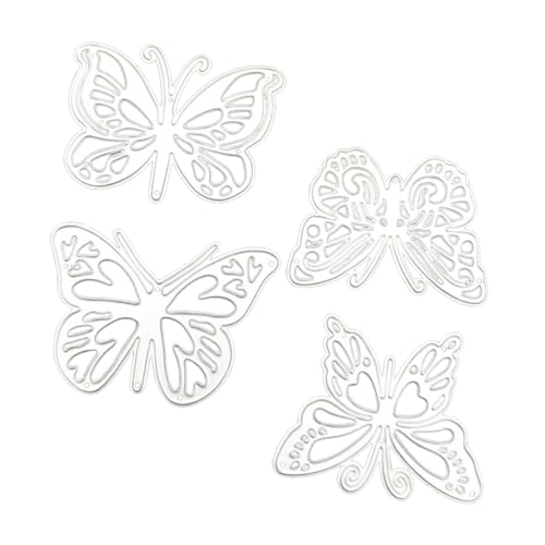 MOKKHNB 4 Stück Hochkohlenstoffstahl Stanzformen Schmetterling für DIY Scrapbooking Prägung und Kartenherstellung Wiederverwendbare Robuste Stanzschablonen für Kreative Bastelprojekte MOKKHNB 4 Stück Hochkohlenstoffstahl Stanzformen Schmetterling für DIY Scrapbooking Prägung und Kartenherstellung Wiederverwendbare Robuste Stanzschablonen für Kreative Bastelprojekte von MOKKHNB