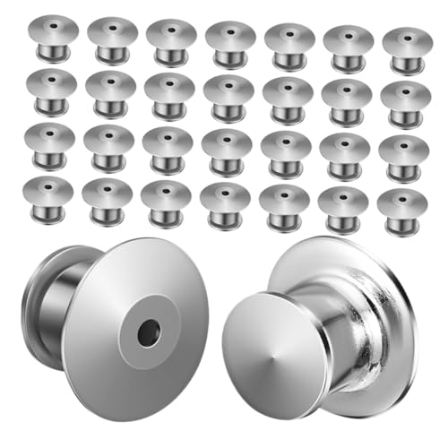 MOKKHNB 40 Stück Teiliges Metall Pin Rückseiten mit Federverschluss Sicherer Verschlussverschluss für Broschen Anstecknadeln und Abzeichen Kompatible Stecknadel Stopperenden für Schmuck MOKKHNB 40 Stück Teiliges Metall Pin Rückseiten mit Federverschluss Sicherer Verschlussverschluss für Broschen Anstecknadeln und Abzeichen Kompatible Stecknadel Stopperenden für Schmuck von MOKKHNB
