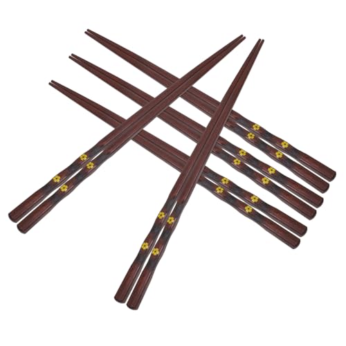 MOKKHNB 5 Paare Japanische Holz Essstäbchen Rutschfest Spülmaschinenfest mit Eleganter Aufbewahrungsbox Wiederverwendbare Essstäbchen für Sushi und aus Natürlichem Holz für Zuhause und MOKKHNB 5 Paare Japanische Holz Essstäbchen Rutschfest Spülmaschinenfest mit Eleganter Aufbewahrungsbox Wiederverwendbare Essstäbchen für Sushi und aus Natürlichem Holz für Zuhause und von MOKKHNB
